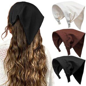 Floral Hair Scarf Headbands for Women Boho Bandanas Vintage Head Wrap Plant-Base